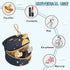 YETTASBIN Solar System Portable Pacifier Holder Case with Metal Hook Buckle & Zipper for Diaper Bag and Stroller