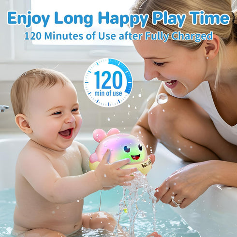 1-3, 1 2 3 1 2 3 Bath Toys for Kids Age Light Up Baby Bath Toys for Year Old Girl, Pool Water Toys for Toddlers Whale