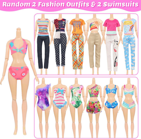 101 Set 11.5 Inch 5 12 2 2 2 10 Ecore Fun Pcs Doll Clothes and Accessories for Dolls - Wedding Gowns Fashion Dresses