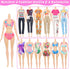 101 Set 11.5 Inch 5 12 2 2 2 10 Ecore Fun Pcs Doll Clothes and Accessories for Dolls - Wedding Gowns Fashion Dresses