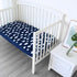 4 Pack Crib Sheets for Boys and Girls Fitted - Breathable, Soft Microfiber Baby Sheets in Grey, Navy and White