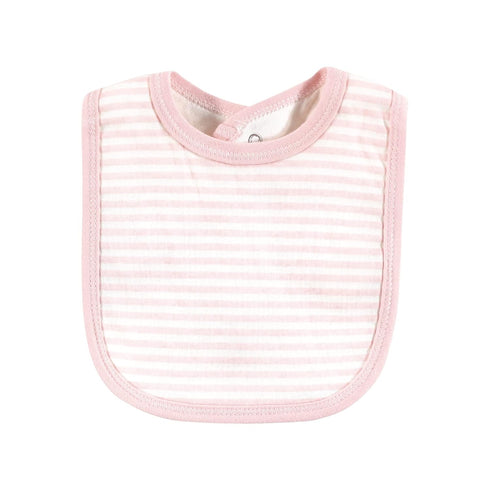 Touched by Nature Unisex Baby Organic Cotton Bibs - Bubblegum Floral, One Size