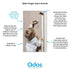 Qdos Safety Finger Slam Pinch Guard | Gray | Protect Fingers from Slamming Doors - Bite Proof & Choke Safe - Food Grade