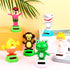 6 Pcs Solar Powered Dancing Animal Dolls - Swinging Animated Bobble Dancer Window Sun Catcher, Portable Suncatchers for