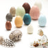 (12PCs) OESSUF Wooden Fake Eggs Easter Eggs Play Eggs for Toddlers Pretend Wood Egg Decor for Play Kitchen Artificial