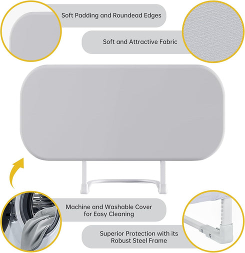 strenkitech Toddler Bed Rails for Travel - Baby Guard Bed Rail Portable for Crib, Twin, Queen, Full, King Size Beds