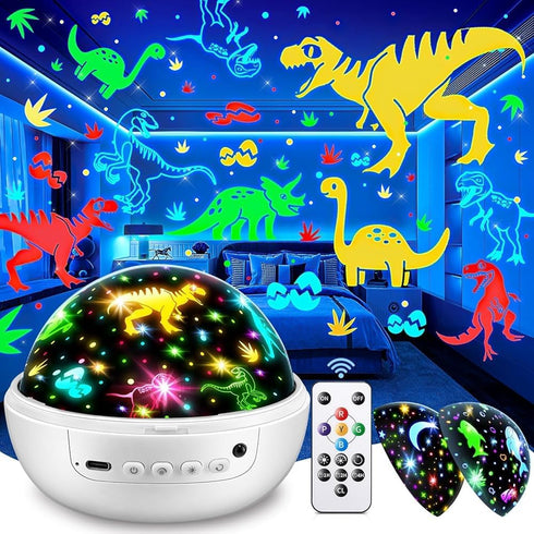 Staryou Dinosaur Toys for Kids 2-7, Remote+3 Films+93 Effects Dinosaur Toys for Kids