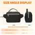 Small Diaper Bag with Portable Changing Pad, Crossbody Pack, Mini Fanny Pack for Baby Travel, Black