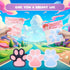 FauKait 1pcs 5.5in (1pcs 5.5in Pink Big Thin Squishy Cat Paw Squeeze Toys,Cute Kawaii Squishies,Cat Paw Fur Ball,Jelly