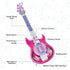 TG4 Set Contixo Musical Guitar and Microphone for Kids, Purple Electric Guitar Toys Starter Kit with Adjustable Height