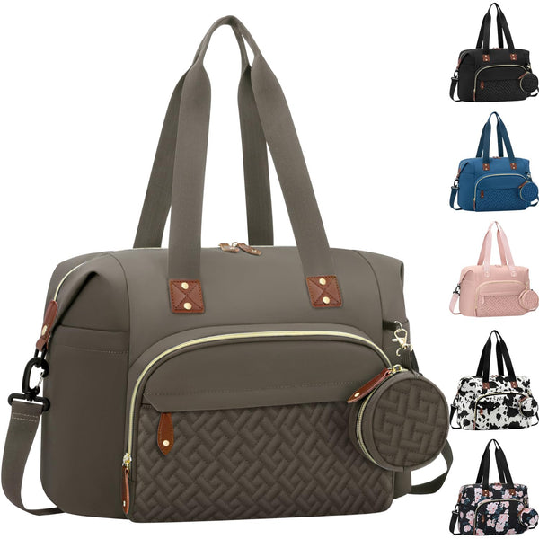 Tenot Diaper Bag Tote with Pacifier Case, Baby Bag for Women with