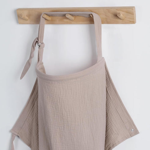 Blissful Diary Muslin Nursing Cover Agreeable Gray and Baby Diaper Caddy Organizer