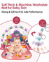 Tummy 5 0 3 6 9 12 dearlomum Baby Play Mat Gym, Funny Play Piano Time Activity Mat with Infant Sensory Toys, Music