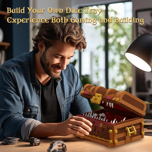 Sets, 3 Sets. Sets, 531pcs Mavo brix Mimic Chest Building Monster Dice Storage Box that Holds Up to Polyhedral Dice