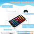 Watercolor Paint Set, 48 Colors Washable with Brush, Non-toxic for Kids, Adults, Beginners