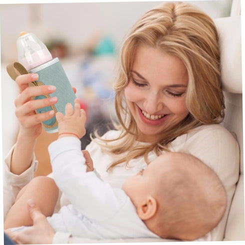 CNAFGBGG 7 Baby Bottle Warmer USB Heating Portable Mam Bottle Warmer Gear Adjustable Temperature Travel with Handle