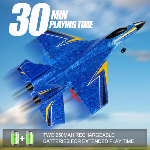 2 Remote Control Airplane for Kids, Channels Foam RC Planes Jet Wireless Toy,Hobby RC Glider Aircraft for Beginners