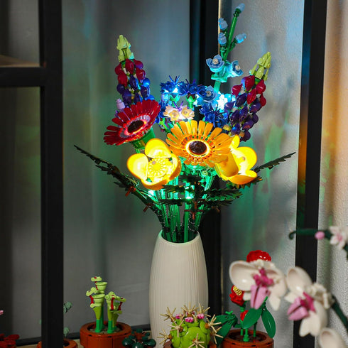BRIKSMAX LED Light Kit for Lego-10313 Wildflower Bouquet - Compatible with Lego Icons Building Set