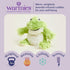 warmies Junior Microwavable & Weighted Stuffed Animals, Frog, Heated Plushie for Warmth & Comfort