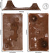 TimMee 3pc Volcanic Terrain Brown Plastic Playset Accessory, USA Made