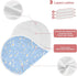 decor gift 4 Pack 22x11in Cotton Muslin Burp Cloth Breathable Daisy Flower Pastel Blue Baby spit up Cloth for Babies