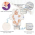 Kigai Purple Color Portable Changing Pad Travel Waterproof Foldable Baby Changing Pad Baby Diaper Mat for Newborn Girls