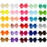 WillingTee Baby Girls 4.5 Inch Grosgrain Ribbon Boutique Hair Bows Headband, 30 Colors