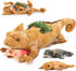 5Pcs Giant Lizard Plush, 27" Mother Iguana Stuffed Animal with 4 Baby