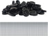 EUDAX 300 PCS 30mmx8mm Plastic Roll 2mm Dia Shaft Toys Wheel and
