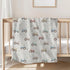 Selgkds Country 60x80inch Pastel Farm Trucks Meadow Baby Blankets for Girls Boys Boho Tractors Ducks Bees Leaves