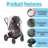 Universal Rain Cover Compatible with Nuna Stroller, Waterproof Weather Shield, Clear Protective Cover with Ventilation