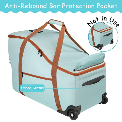 SCTEL Car Seat Travel Bag for Airplane Compatible with Most Infant Car Seats, Padded Car Seat Cover Bag, Carseat Gate