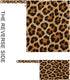 Haskirky 2 Leopard Print Brown Pcs Cloth Diaper Wet Dry Bags,Waterproof and Washable Bag for Travel Reusable Wet Bag