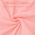 2 Pack 28"x 52"- Blush Muslin Crib Sheets for Boys & Girl- Neutral Breathable Cotton Crib Mattress Sheets Fitted