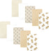 Hudson Baby Unisex Cotton Flannel Burp Cloths, Teddy Bears, 10 Pack, One Size