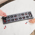 Legacy Deluxe Mancala Classic Game - Folding Wooden Board with Colored Glass Stones for Ages 8+