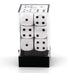 Chessex CHX25601 Dice-Opaque - 12D6 White/Black Set, One Size, Multicolor