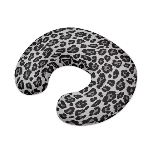 Suhoaziia Grey Leopard Print Newborn Nursing Pillow Case with Hidden Zipper Washable Skin-Friendly Bottle