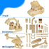 3 12 2 Set, 8+ Easy Playhouse: Wood Building Toy Kit - DIY Vehicle Projects: Helicopter, Truck & Excavator, Paint