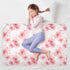 siphylline 52" 34" Watercolor Art Flowers Red Extra Large Resuable Baby Bed Pad Highly Absorbent Diaper Changing Pad