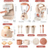 Kids Assorted Kitchen Appliance Play Toys Includes Coffee Maker ,Blender,Fruit Machine and Toaster ,Apron and Cups