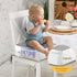 4-Point 3.8" Booster Seat for Kitchen Chair - Anchor Lift Toddler Booster Seat for Dining Table with Side Pockets