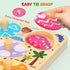 8 Zeoddler Wooden Puzzles for Toddlers, Pcs Dinosaur Matching Egg Puzzle, Montessori Toys for Boy Girl Easter Birthday