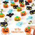 Halloween Erasers for Kids Bulk, 50 Pcs Large Pumpkin, Ghost, Skull, and Bat Erasers for Halloween Party Decoration