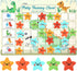 khlerox Potty Training Chart for Toddlers with 40 Reusable Magnetic Star Stickers, Interactive