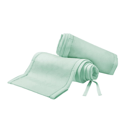 BreathableBaby Breathable Mesh Liner for Full-Size Cribs, Classic 3mm Mesh, Mint Green (Size 4FS)