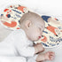 Bulletgxll Set 4, Foxes and Mushrooms Unisex Baby Burp Cloths of Soft Absorbent Organic Cotton Muslin Burping Cloths