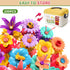 Garbo Star 3 4 5 3-5 Flower Garden Building Toys for Girls, Educational Activity Preschool Birthday Gifts for Year Old