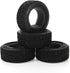 1/10 RC Car Racing Flat Run Sponge Insert Rubber Tyres 68mm Tires for 1:10 RC On Road Car Traxxas Tamiya HSP HPI Kyosho RC Rally Car (Black)