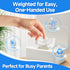 Eiszhjk Wipes Dispenser, Refillable Wipes Container Compatible with Huggies, Wipe Holder Keeps Clean, Weighted Wipe